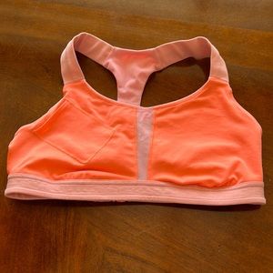 Lululemon sports bra, orange size small